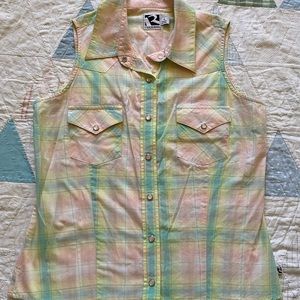 Vintage Women’s Rockies Button-down Tank Top